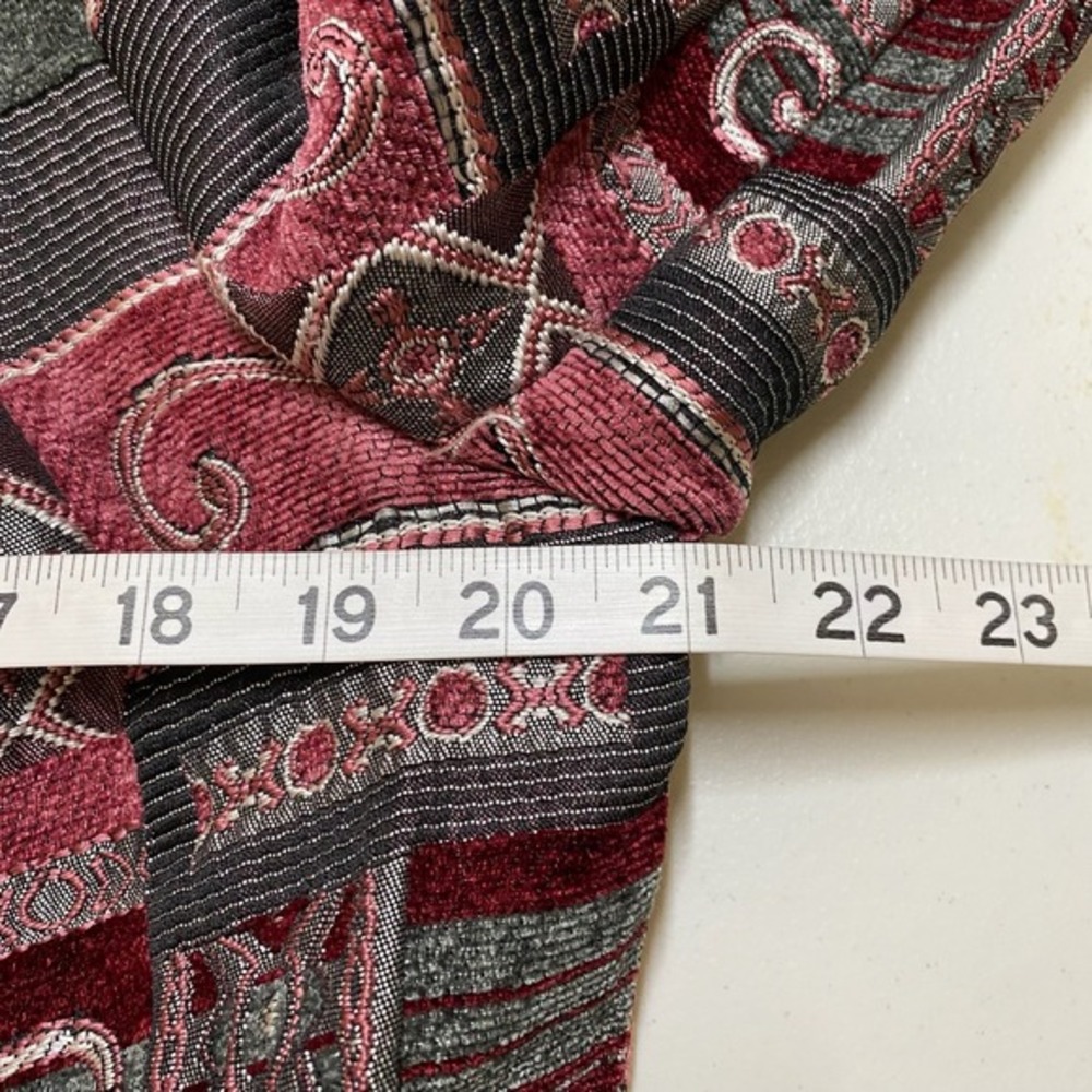 Tapestry Jacket Womens 1x Patchwork Pattern Zip M… - image 8